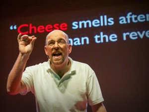 Bart Knols tijdens zijn TED-Talk